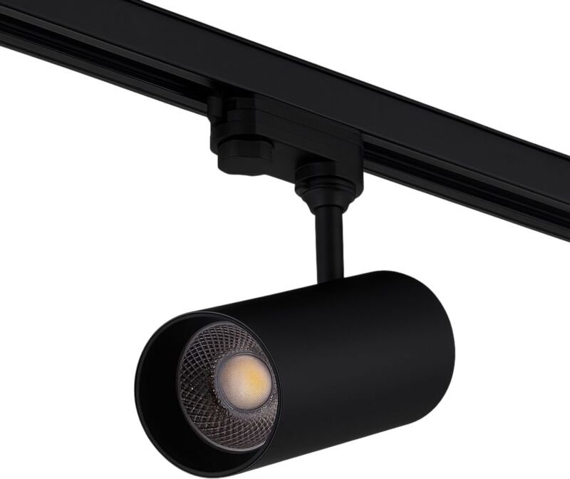 Einphasiger 30-W-COB-Schienenstrahler, dimmbar, flimmerfrei, weiße Farbtemperatur (einstellbar) 3000–6000 K [1916-TL-30W...