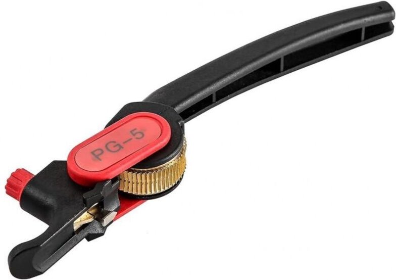 Abisolierzange mit Ratschenrad, PG-5-Messer-Kabelabisolierzange für 25-mm-Kabel/PVC