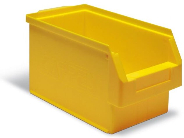 Sichtlagerkasten L350xB200xH200mm pe gelb