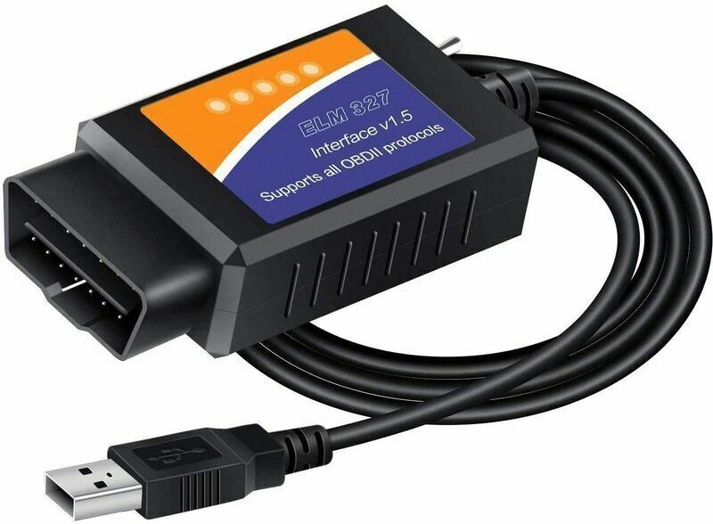 Lablanc - Scanner mit MS-CAN/HS-CAN-Schalter, USB-OBD2-Adapter – professionelles OBDII-Diagnosetool