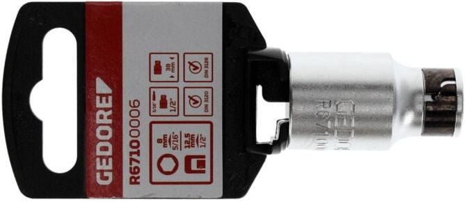 R67100006 Bit-Adapter 1/2 4kt x 5/16 6-kant 38 mm