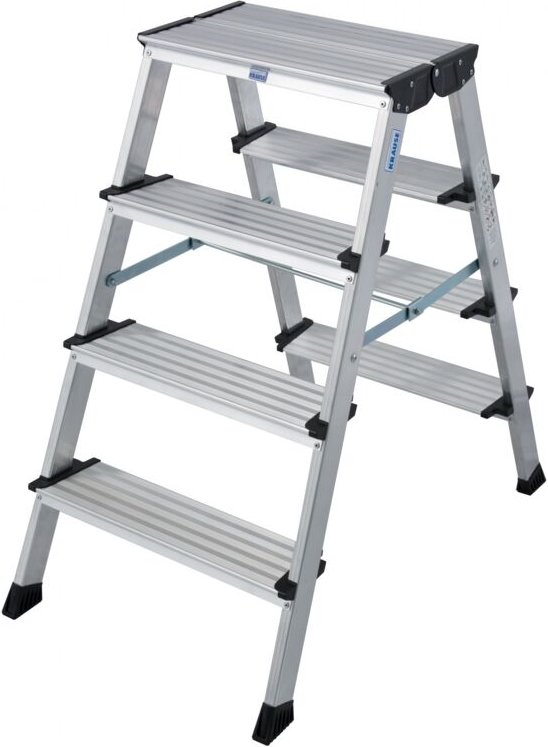 Krause - Aluminium-Klapptritt monto Treppo 2,85 m Klappleiter