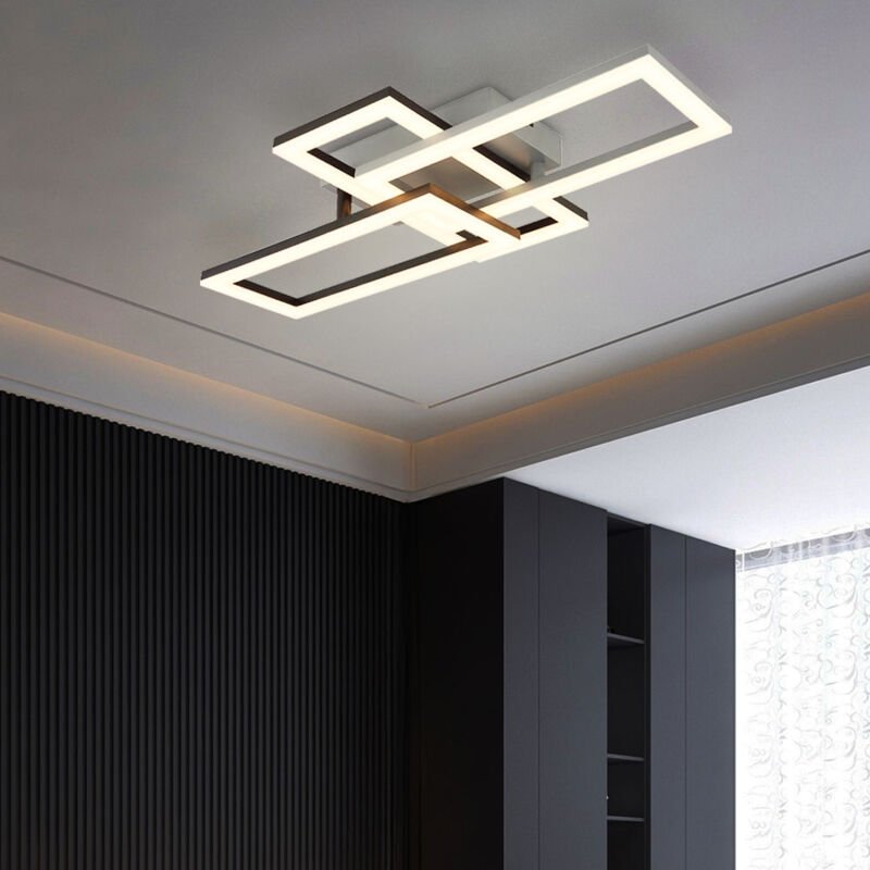 Globo - deckenleuchte - SAPENA - schwarz - kunststoff - LED -