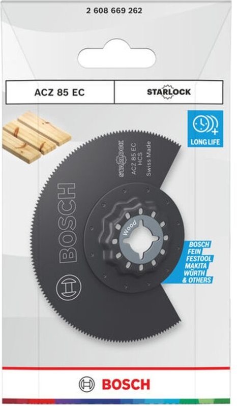 Bosch Segmentsägeblatt ACZ 85 EC Holz, Starlock, 85 mm