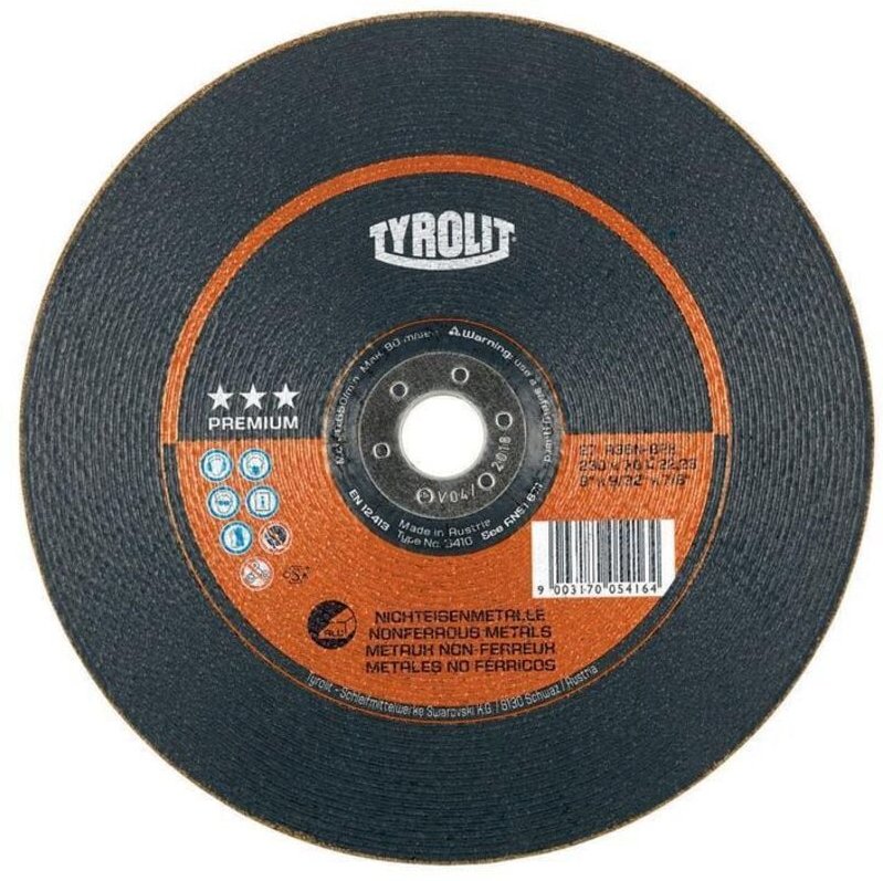 Tyrolit - Schruppschleifscheibe premium, Scheiben-ØxScheibenbreite: 178X7 mm, 560405 178X7