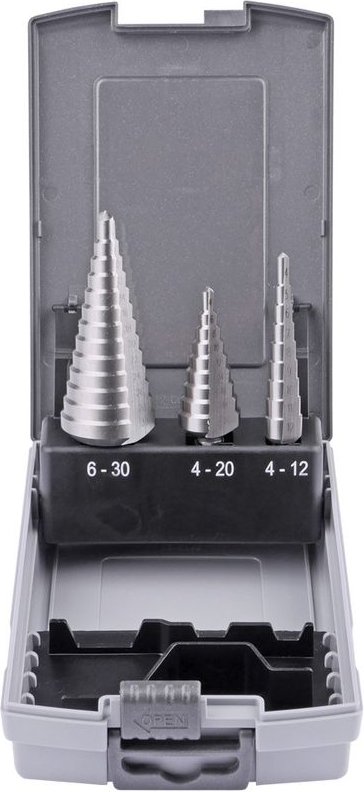 Stufenbohrer Satz 4-12 4-20 6-30 mm, hssg, gerade - GSR