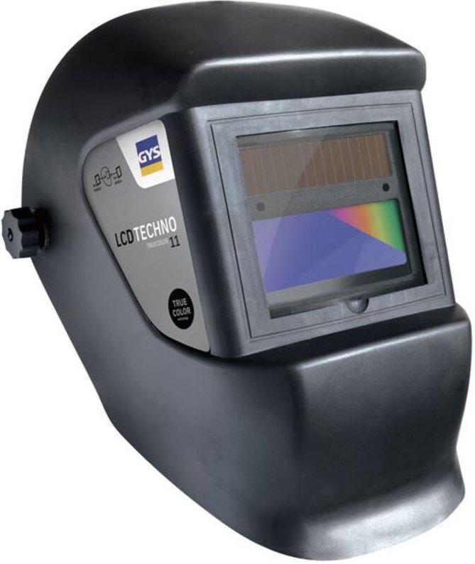GYS - lcd techno 11 true color 064997 Schweißerschutzhelm en 166, en 175, en 379 Schwarz
