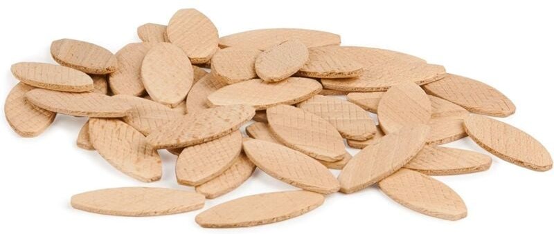 Montagelatten Lamello Typ 0 100 Stück flache Buchenholzdübel Ideal für Holzfräse/Lamellenfräse47 x 15 x 4 mm