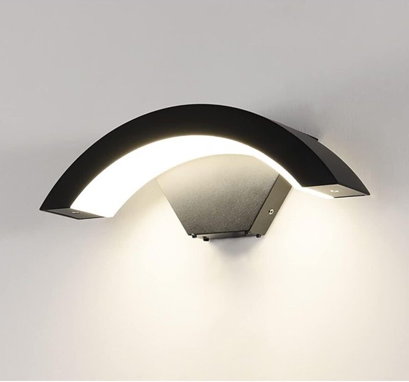 Tonchean - 18W led Außenwandleuchte, Aluminiumgehäuse, IP65 wasserdicht, für den Innen- und Außenbereich geeignet (18W)