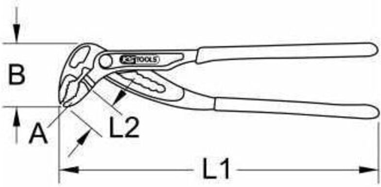Wasserpumpenzange, 61,5mm