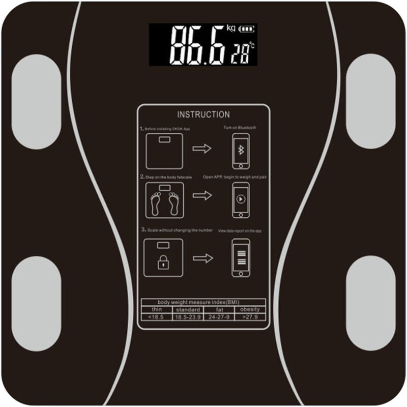 Eosnow - Home Nutzung intelligentes Körperfettmaßstab elektronisches digitales Gewicht