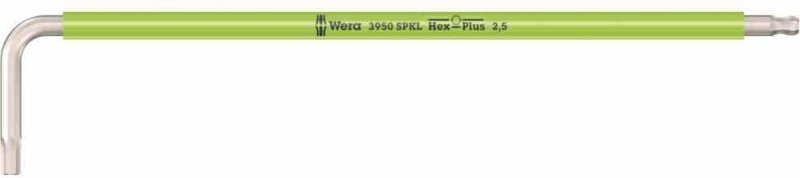 Innensechskantschlüssel, SW2,5mm, rechtwinklig, mit Kugelkopf, Isoliert