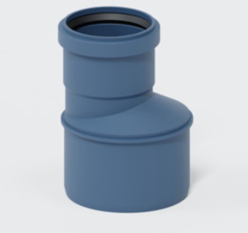 POLO-KAL NG Abfluss-Übergangsrohr mit Muffe - schalldämmend - DN 110 / 75