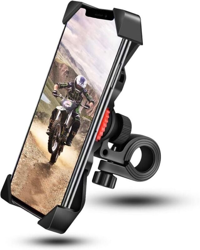 Thumbnail - Fahrrad-Handyhalterung, universelle Motorrad-Handyhalterung mit 360° drehbarer Outdoor-Fahrradhalterung für 3,5-6,5 Zoll...