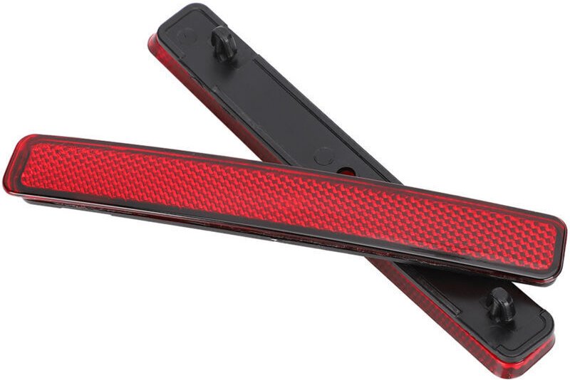 Paar Rückstrahler für die hintere Stoßstange, passend für Ford Transporter T5 (2003–2011), Teilenummer 7e0945105red