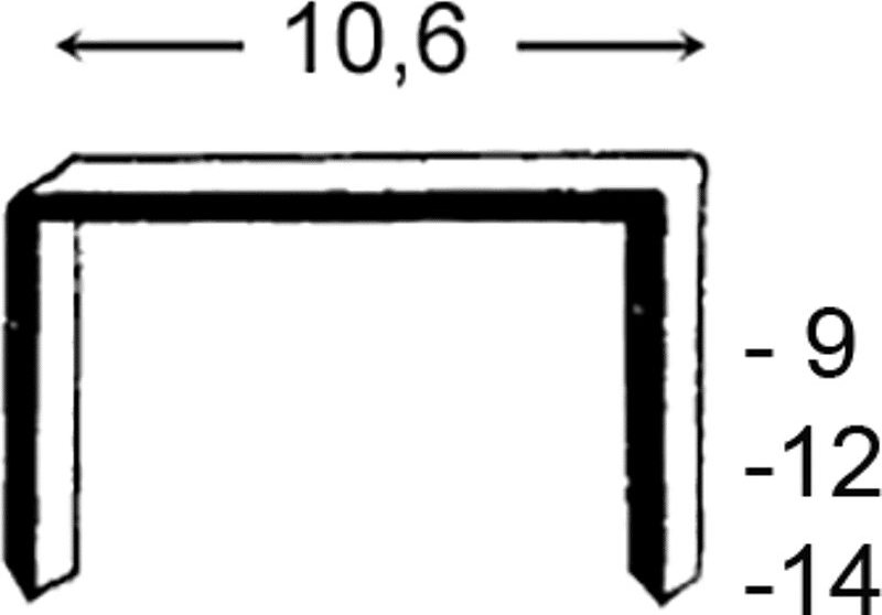 Heftklammern PF12CNK verzinkt - Prebena