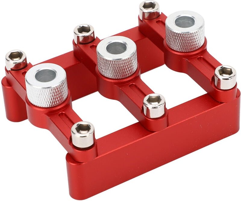 3-in-1-Bohrführung mit selbstzentrierender Dübellehre, 90°-Positionierungswerkzeug für die Holzbearbeitung