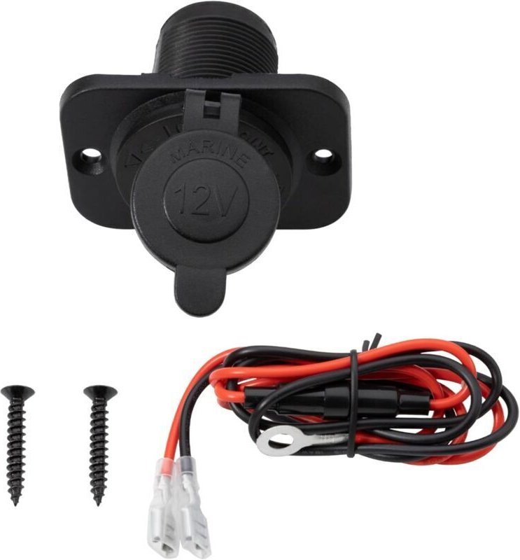 12V/24V Zigarettenanzünderbuchse für Auto, Boot, Motorrad, ATV, Wohnmobil – Zigarettenanzünderbuchse mit Anschlusskabel