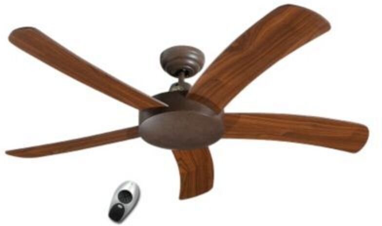 Deckenventilator Falcetto Braun mit Fernbedienung