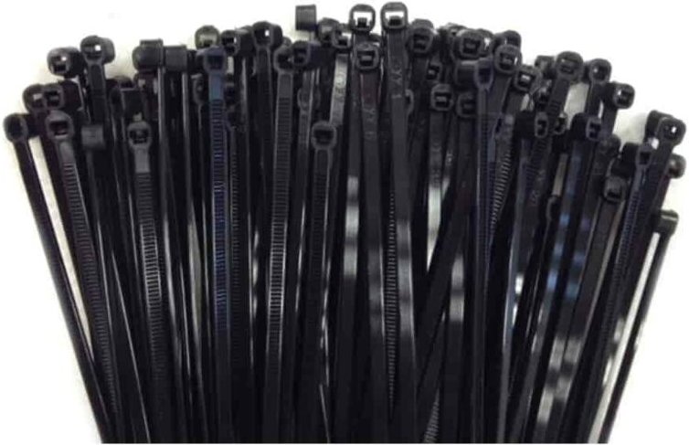 Kabelbinder schwarz, 100er Set, 710x9mm, UV-beständig, Industrie Qualität