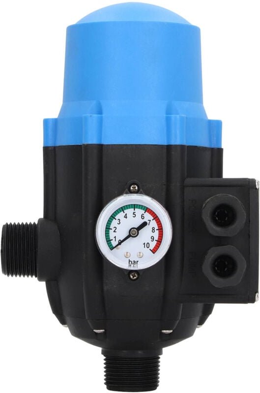 Automatischer Pumpendruckregler mit Manometer, elektronischer Steuerschalter für Wasserpumpen 220-240 V