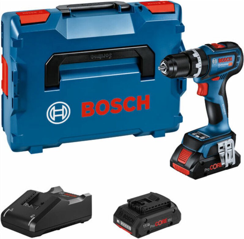 Bosch Akku-Schlagbohrschrauber gsb 18V-90 c, 2x ProCORE 4.0Ah, Ladegerät, l-boxx