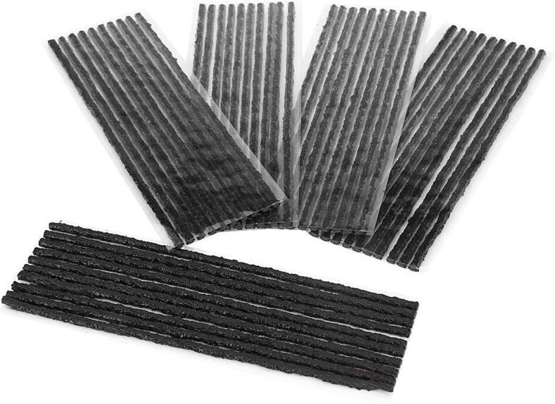 50 Stück Reifenreparaturschnüre, Gummistreifen für die Reparatur von schlauchlosen Reifen