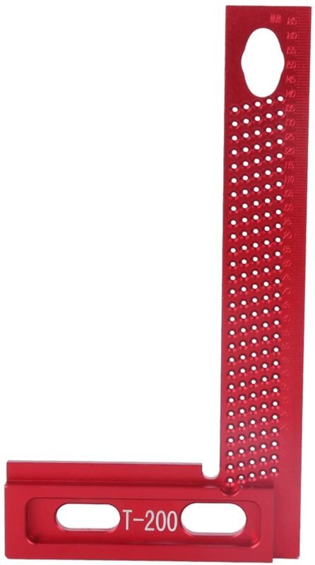 Thumbnail - Positionierungswinkel, perforiertes Lineal, 90-Grad-Aluminiumlegierung, Holzbearbeitung, rechtwinkliges Lineal, Präzisio...