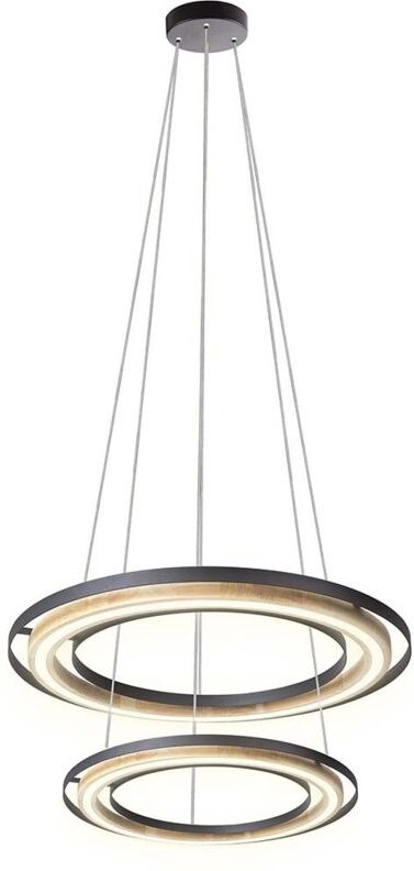 Pendelleuchte Hängelampe Bambus Esszimmerleuchte Küchenlampe schwarz led h 150cm