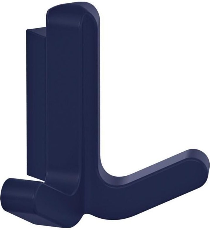 Thumbnail - Hewi - Doppelhaken Serie 477 matt, elastisch Kunststoff (tpu) 50 stahlblau Höhe 69 mm