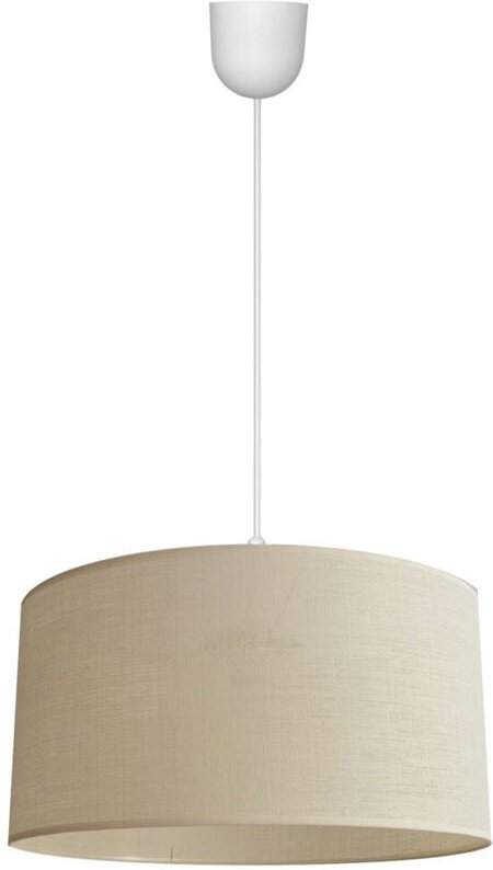 Helam ALBA Zylindrische Pendel-Deckenleuchte Ecru, Weiß 40cm