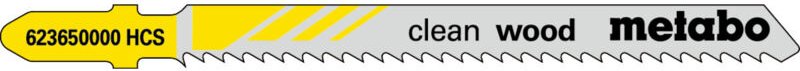 Metabo - 25 Stichsägeblätter 'clean wood' 74/ 2,5 mm, hcs, Type 23650 (623608000)