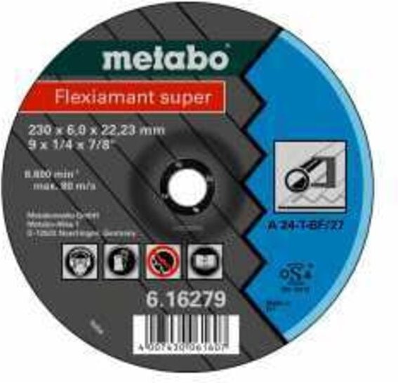Flexiamant super 125x6.0x22.2 Stahlschleifscheiben Metabo