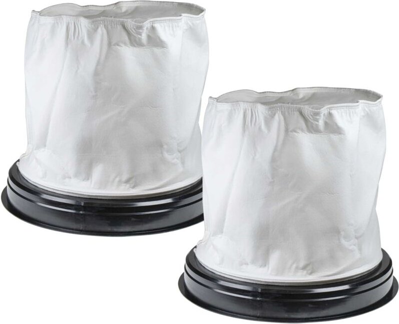 vhbw 2x Textilfilter Ersatz für Ghibli 6830000 für Staubsauger, Nass-/Trockensauger - Stoffbeutel Schwarz Weiß