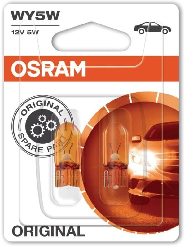 Osram - Original Signallampe WY5W 12V 5W gelb, 2 Stück Autoteile