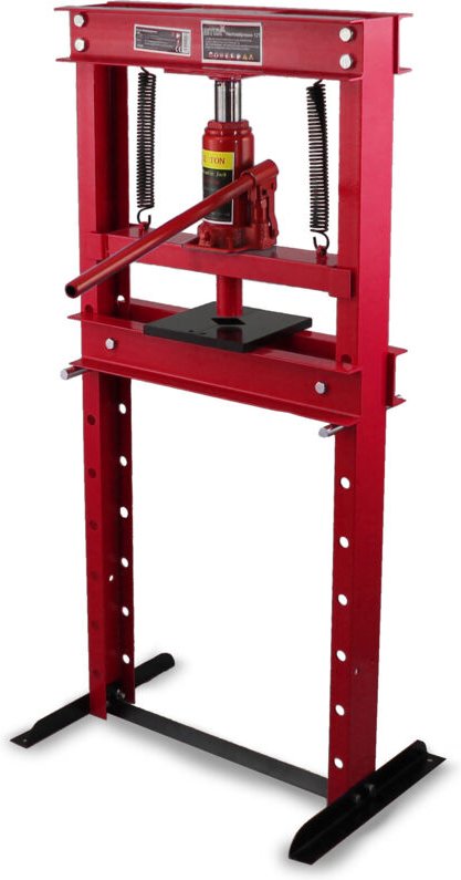 Hydraulische Werkstattpresse 12T Presse Werkstatt Hydraulikpresse Rahmenpresse Dornpresse Tonnen Rot - Bituxx