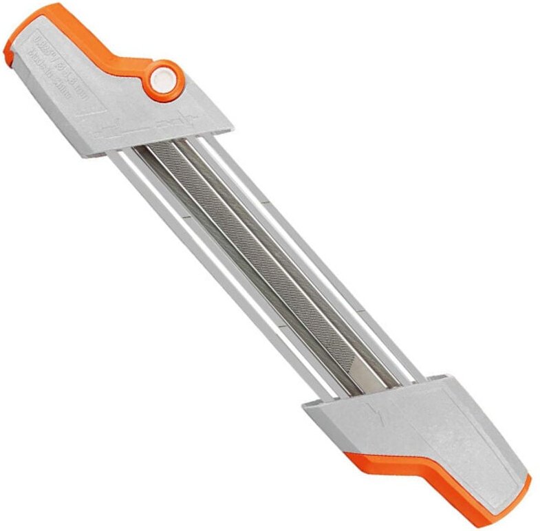 Guazhunifr - 2 in 1, für Kettensäge, Durchmesser ø 4,0 mm (orange-weiß)