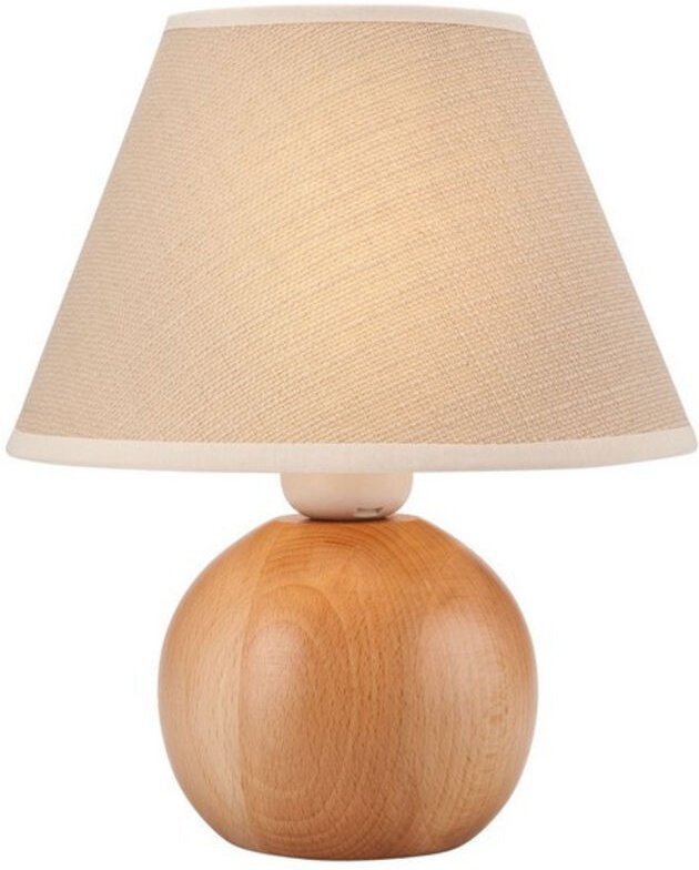 Lamkur Tischlampe mit Schirm natur, 1x E27