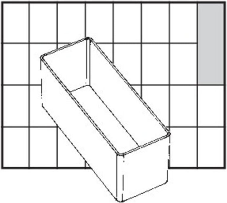 Thumbnail - Raaco - Facheinsatz Behälter Einsatz 109x39x47 mm passend zu Carry 55 transparent