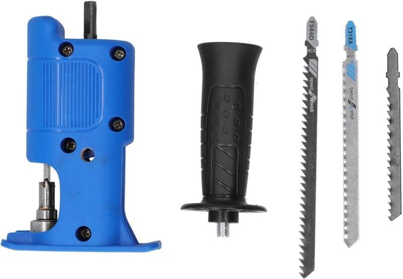 Memkey - Holzbearbeitungssäge, Haushalts-Säbelsäge, zur Stichsäge umgebaute elektrische Bohrmaschine, tragbares Werkzeug...