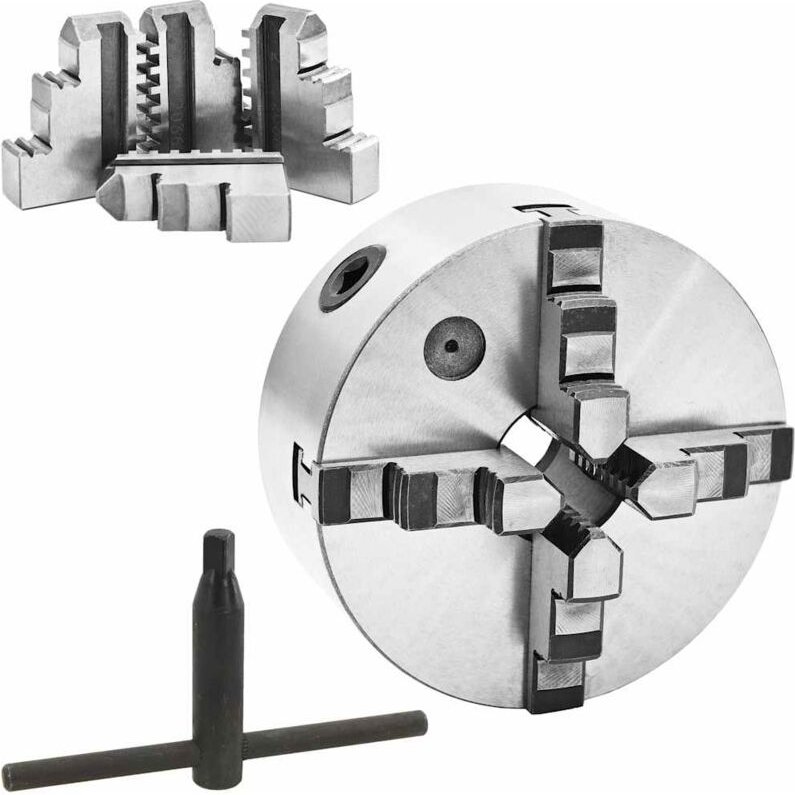 4-Backen-Drehfutter Selbstzentrierend 160 mm Stahl - Vidaxl