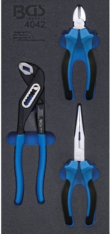 Werkstattwageneinlage 1/3: Zangen-Satz 3-tlg.