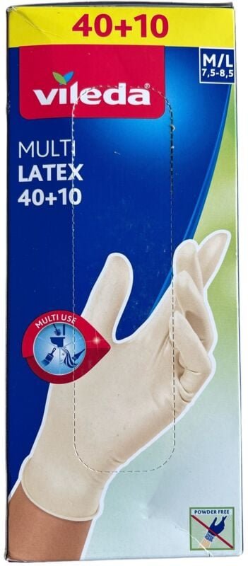 Einweghandschuh Multi Latex 40 10 Größe m/l 50er Pack