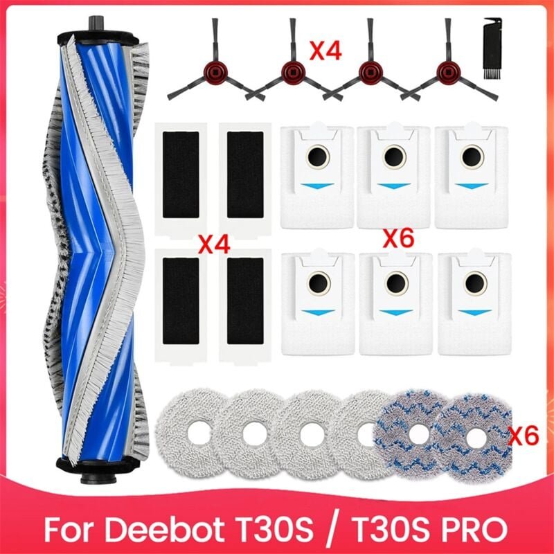 Staubsauger Hauptseitenbürste Hepa-Filter Mopptuch Staubbeutel