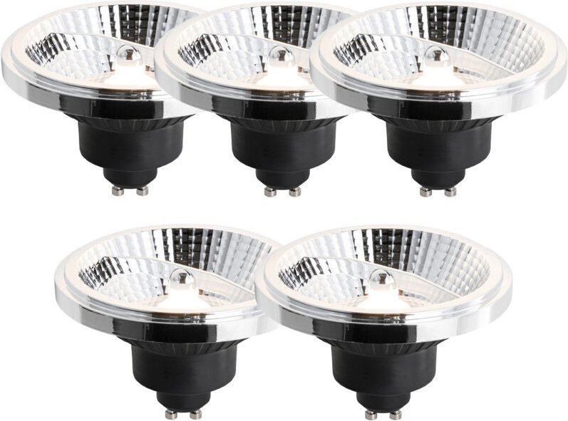 Luedd - 5er-Set GU10 3-Stufen-Dimmbare LED-Lampe 111mm 10,5W 770lm 3000K
