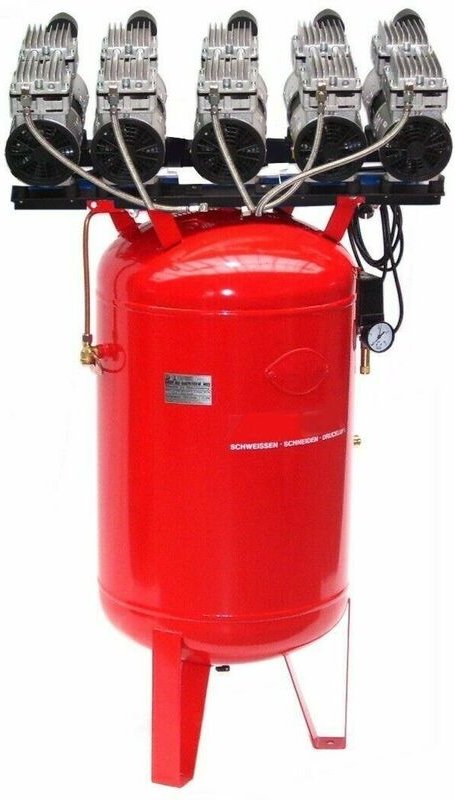 Apex - Druckluft Kompressor Silent Leise V10 450/8/150W-St Ölfrei Flüsterkompressor 5PS