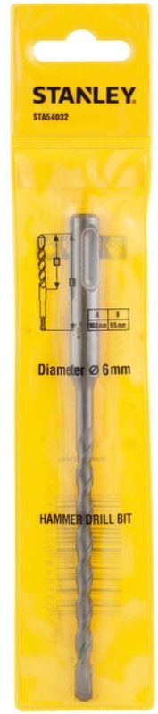 SDS-Plus Bohrer ø 6x160mm. Lang. Nützlich: 100mm STY-STA54032-QZ