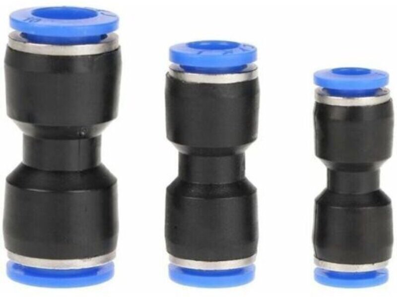 30 Stück gerade pneumatische Verschraubungen 10 mm 8 mm 6 mm Steckverbinder für Schläuche, gerade pneumatische Verbinder...