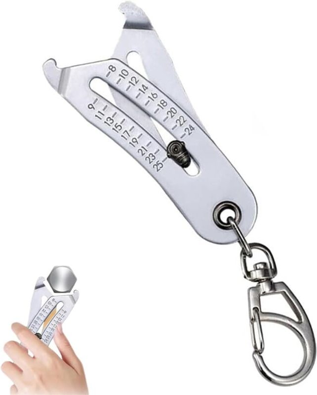 Schraubengrößenfinder, Werkzeug zur Bestimmung der Schrauben- und Mutterngröße, Tragbares Messwerkzeug zur Identifizieru...