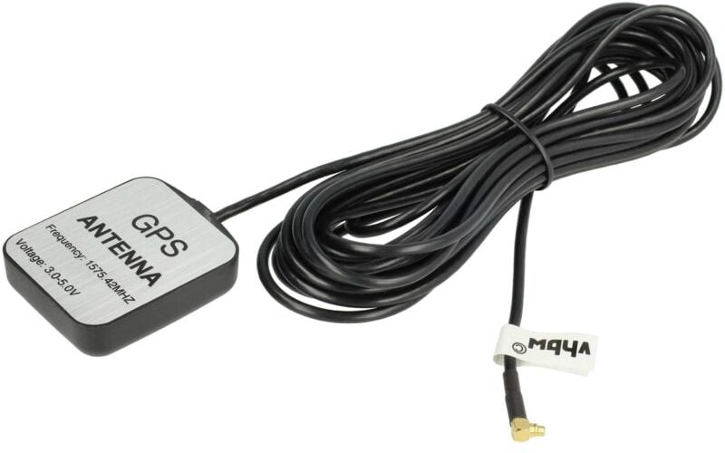 Vhbw - gps Antenne kompatibel mit hp ipaq rx5765 Travel Companion Navi mit MMCX-Anschluss - Magnetfuß, 5 m, Schwarz